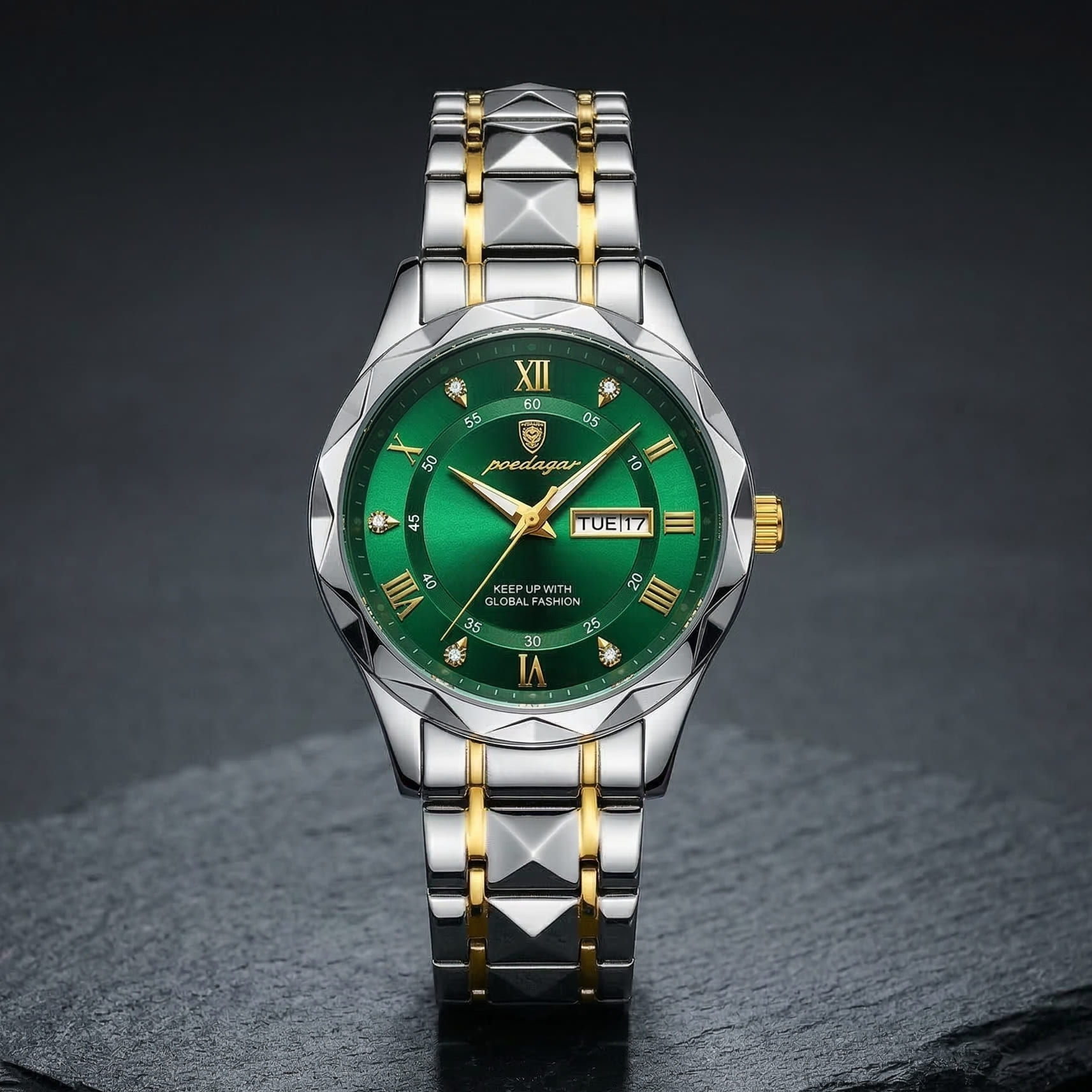 Poedagar Luxury Men's Watch (Water Resistant) 12680